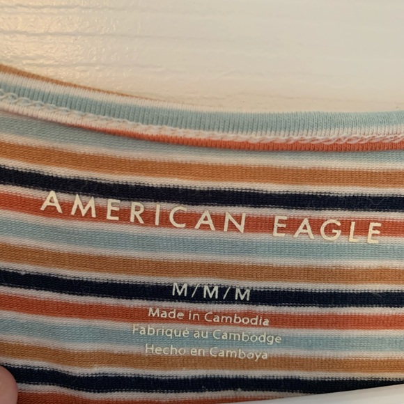 NWT Stripped american egal shirt Size M - Picture 3 of 5